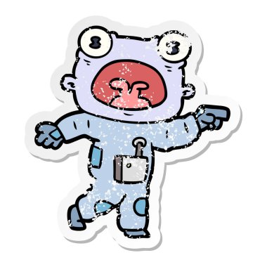 bir çizgi film garip yabancı iletişim sıkıntılı etiket