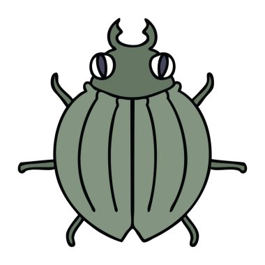 ilginç el karikatür böceği çekilmiş