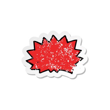 Retro sıkıntılı etiket bir çizgi film çizgi roman açılımı