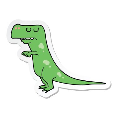 etiket bir çizgi film dinozor