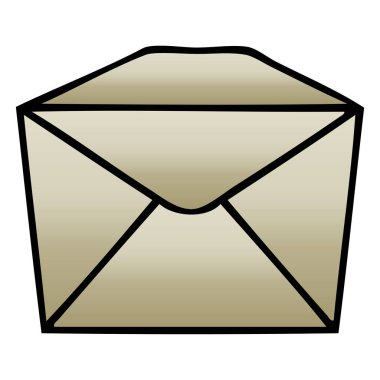 Degrade gölgeli ilginç karikatür parsel