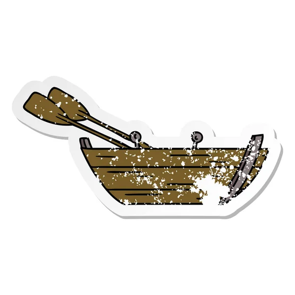 Cartoon row boat — Stock Vector © lineartestpilot #20415867
