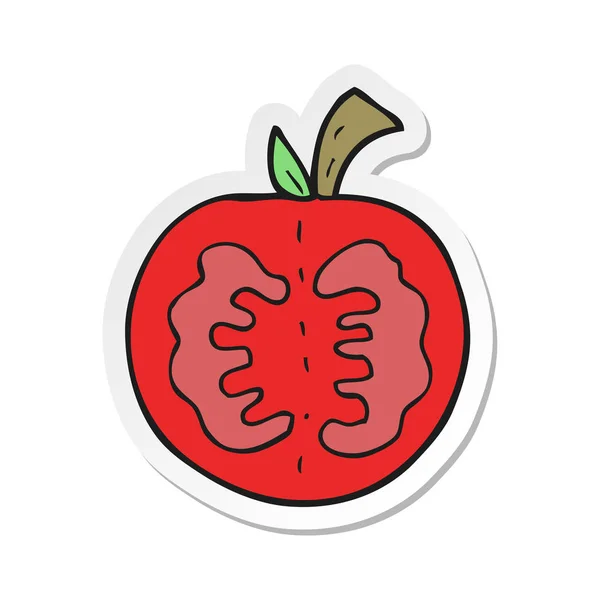 Etiqueta Tomate Desenho Animado —  Vetores de Stock
