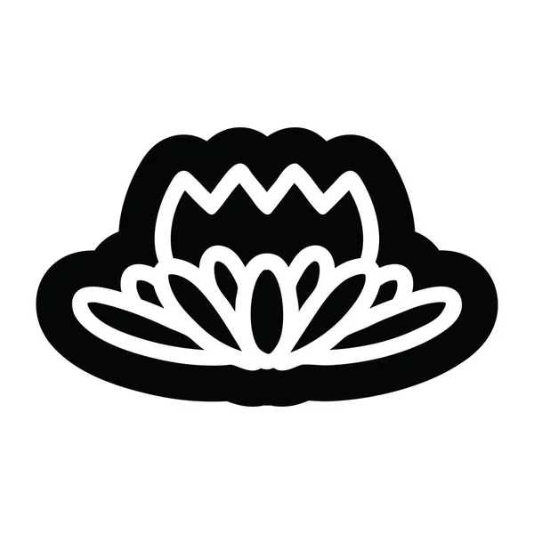 Icône fleur de lotus — Image vectorielle