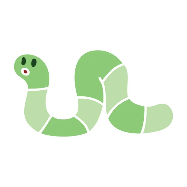 Quirky hand drawn cartoon snake — Stock Vector