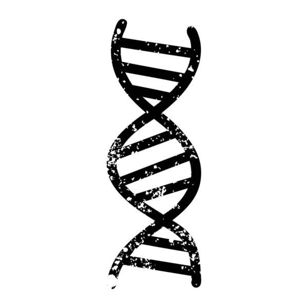 DNA ketting noodlijdende pictogram — Stockvector