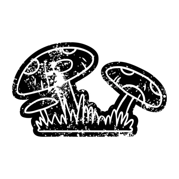 bir kurbağa tabure Grunge sıkıntılı simgesi