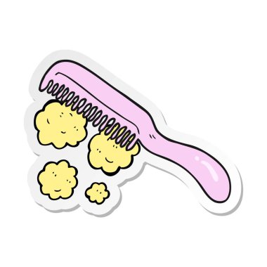 bir çizgi film tarak etiket