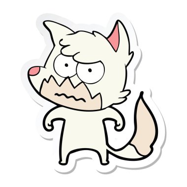 etiket bir karikatür fox rahatsız