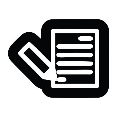 Belge ve kalem simgesi