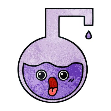 Retro grunge doku çizgi film bilim deneme 