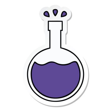 etiket bir sevimli çizgi bilim deneme