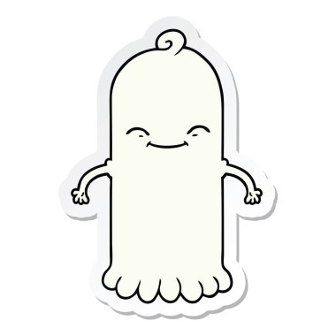 etiket bir karikatür hayaletin