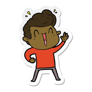 adam sopa bir karikatür heyecanlı