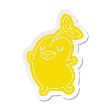 çizgi film etiketi kawaii şirin çimlenme fasulye