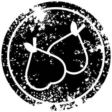 Organik armut sıkıntılı simgesi