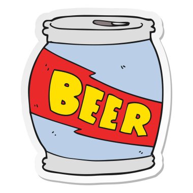 bir çizgi film bira etiket olabilir