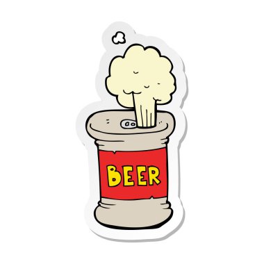 bir çizgi film bira etiket olabilir