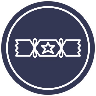 Noel fişeği dairesel simgesi