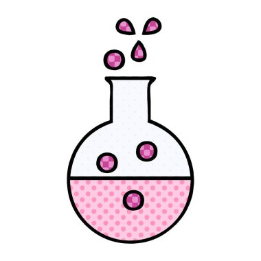 çizgi roman tarzı çizgi film kimya tüp