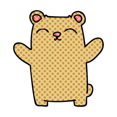 ilginç çizgi roman tarzı çizgi film ayı