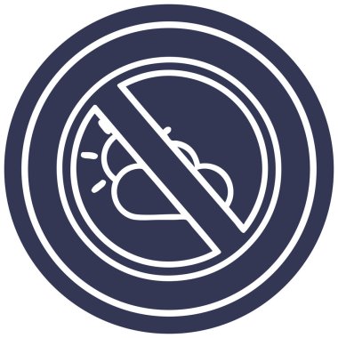 Hava dairesel simge yok