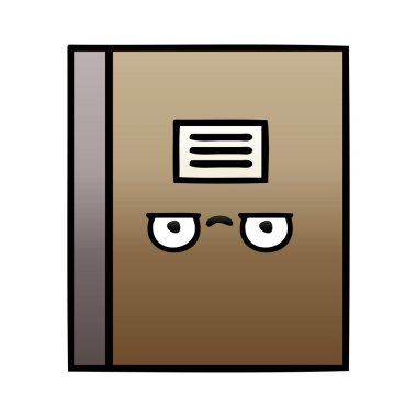 Notebook degrade gölgeli çizgi film