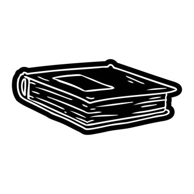 kırmızı bir derginin çizim karikatür simgesi