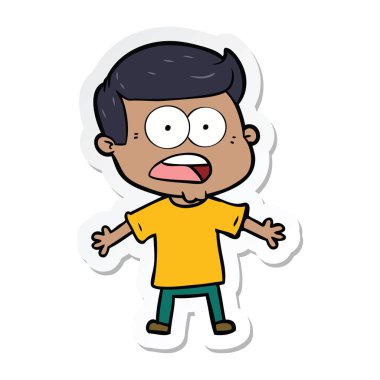 etiket bir karikatür dostum şok