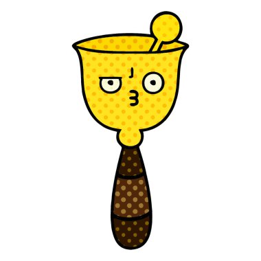 okul zili, çizgi roman tarzı çizgi film