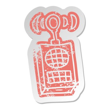 bir volki tolki sıkıntılı eski etiket