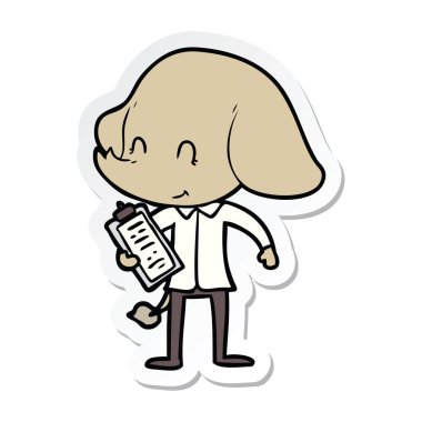 etiket sevimli çizgi fil