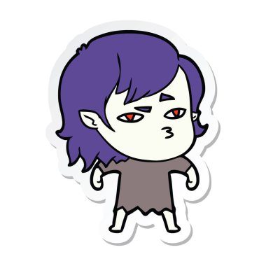 bir çizgi film vampir kız etiketi