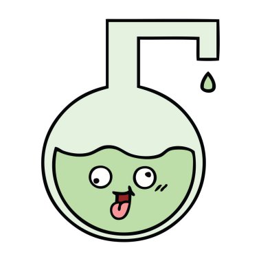 sevimli çizgi bilimsel deney 