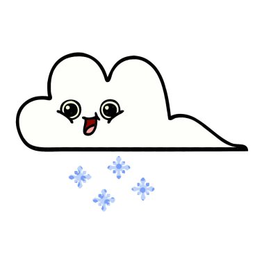 çizgi roman tarzı çizgi film kar bulut