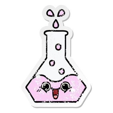 sevimli çizgi bilim kabı sıkıntılı etiket