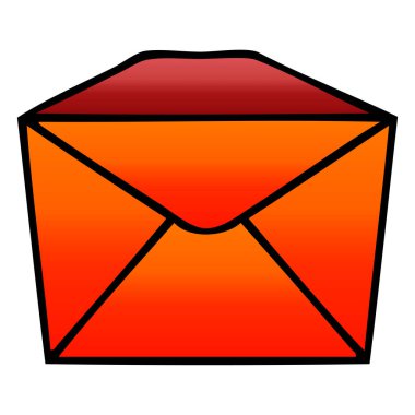 Degrade gölgeli ilginç karikatür parsel