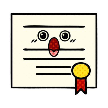 çizgi roman tarzı karikatür mezuniyet diploma