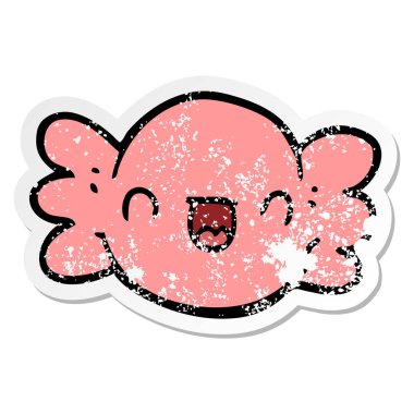 bir karikatür sıkıntılı etiket şeker sarılmış