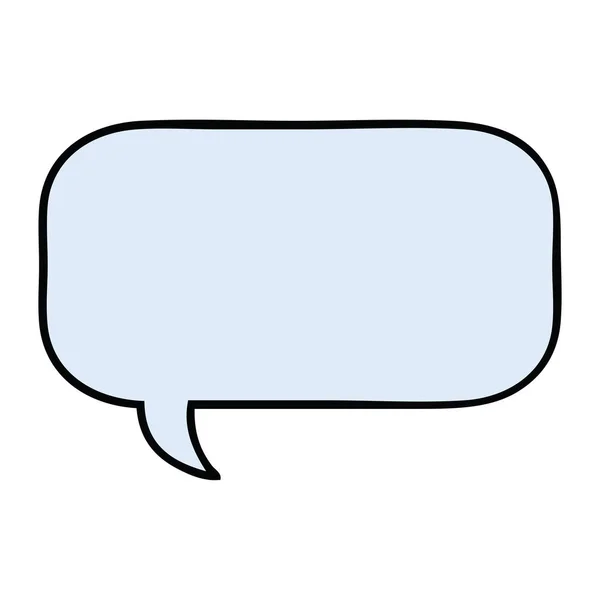 Jolie bulle de discours de bande dessinée — Image vectorielle