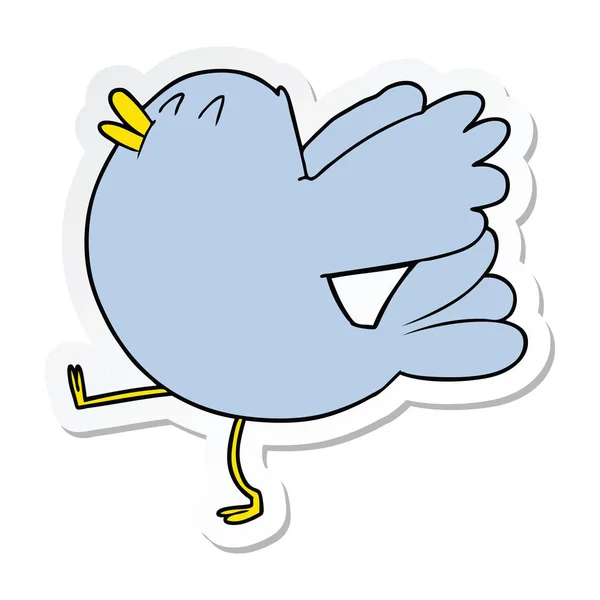 Naklejki Cartoon flapping bird — Wektor stockowy