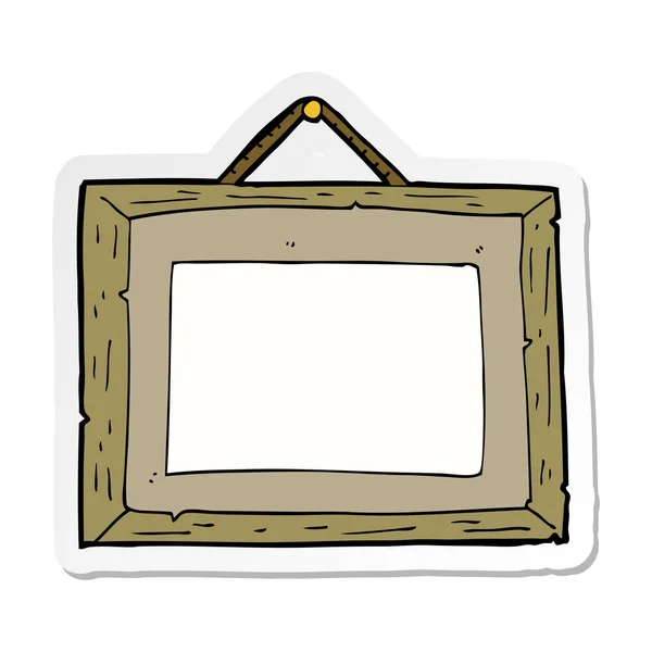 Sticker Cartoon Picture Frame — Stock Vector
