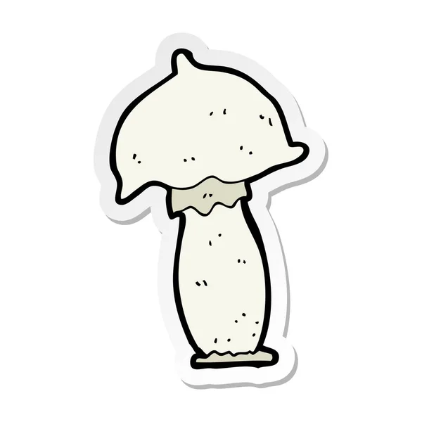 Autocollant Champignon Dessin Animé — Image vectorielle