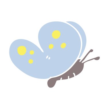 el çekilmiş ilginç karikatür kelebek