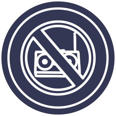 Müzik yuvarlak simge yok