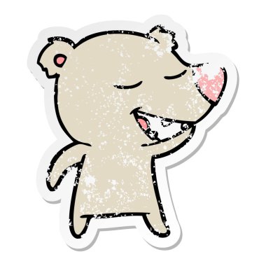 çizgi film ayı sıkıntılı etiket