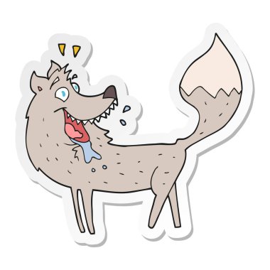 etiket bir çizgi film kurt