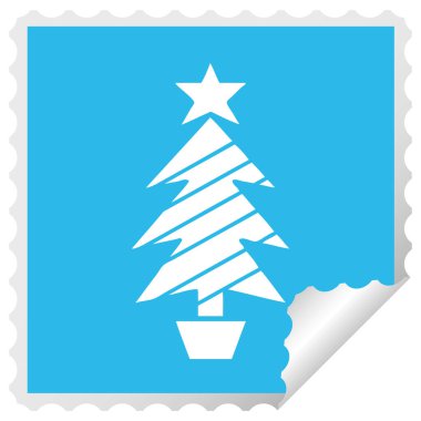 etiket karikatür Noel ağacı peeling Meydanı