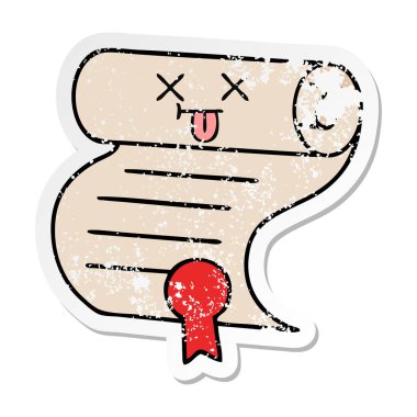 sevimli çizgi sözleşmenin sıkıntılı etiket