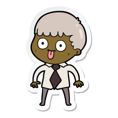 dik bir çizgi film adamın etiket